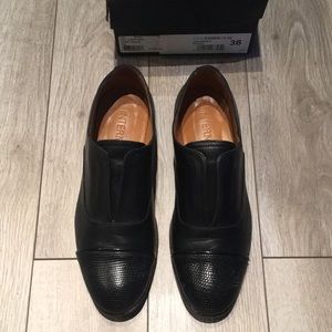 worn once only intermix leather loafer